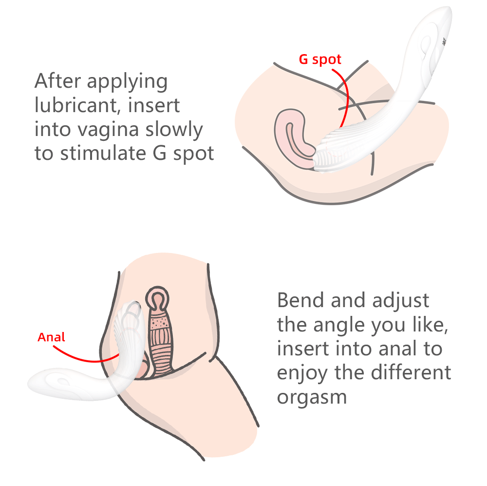 Soft Silicone Womens Vibrator Dual Gspot Clitoral Stimulator Anal Suitable Female Intimate Pleasure Toy - 15