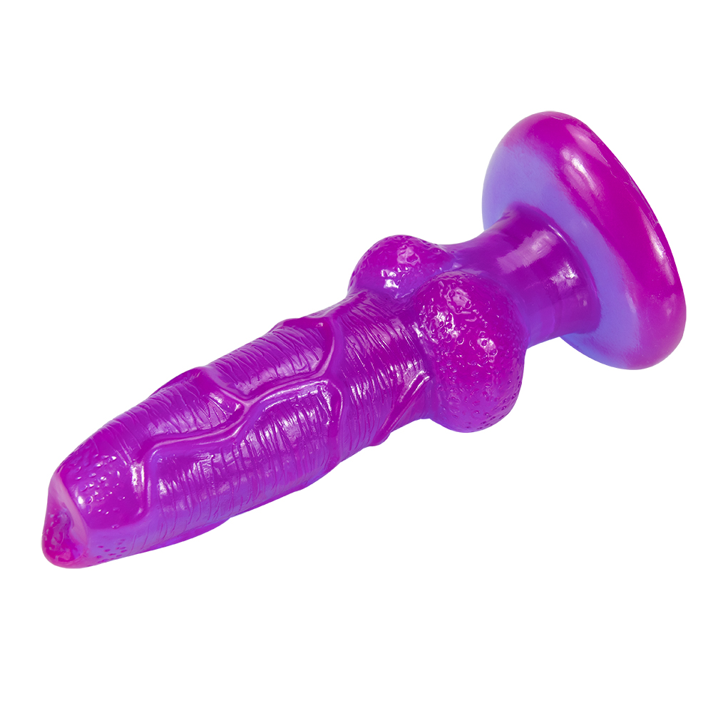 Quality Realistic Large Dog Dildo Soft Comfortable Anal Toy With Suction Cup Adult Strapon Sex Toy - 7