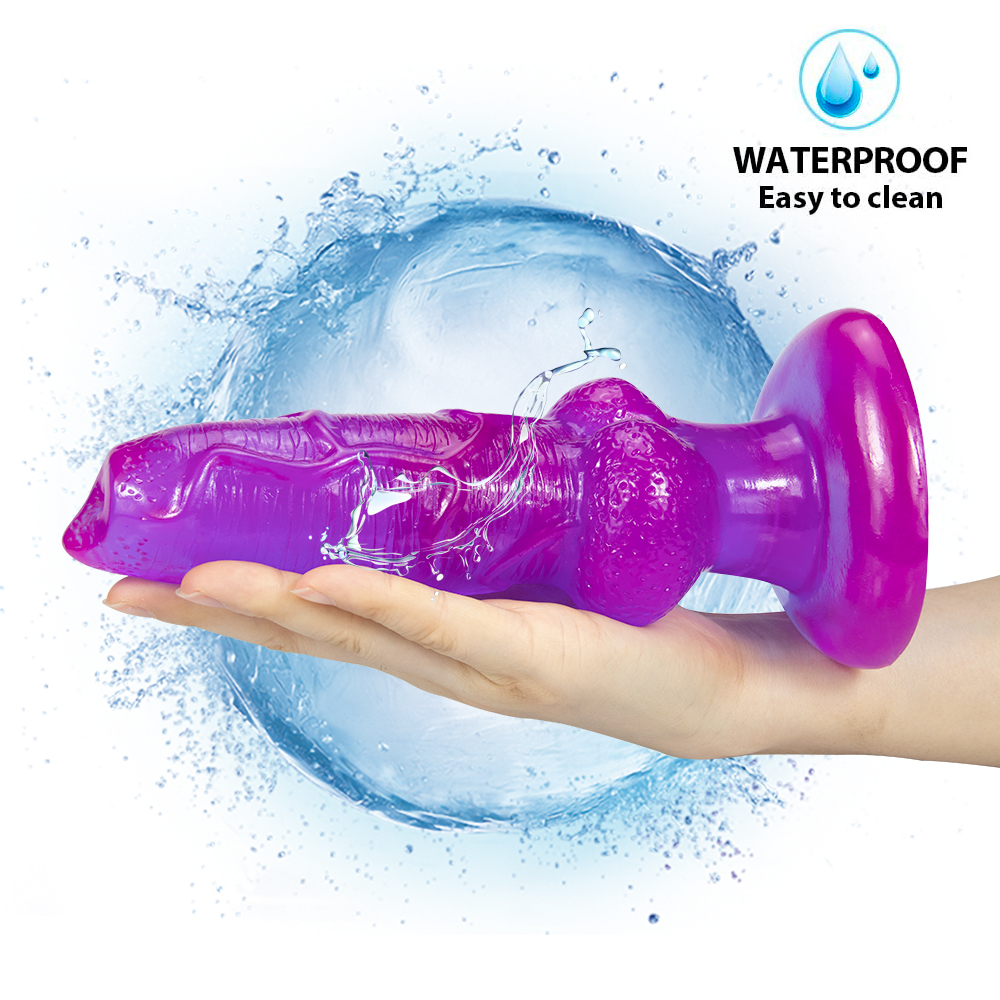 Quality Realistic Large Dog Dildo Soft Comfortable Anal Toy With Suction Cup Adult Strapon Sex Toy - 4