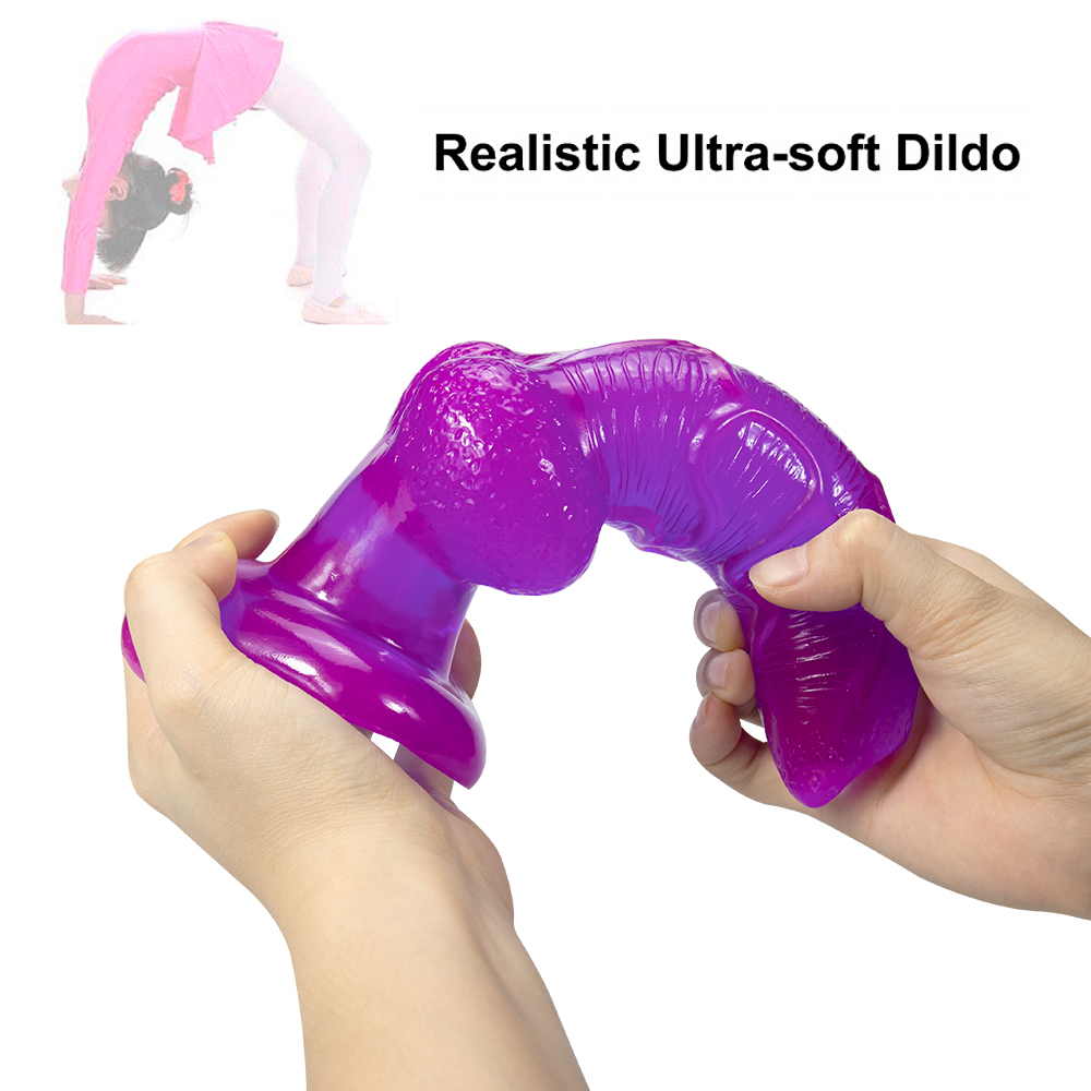 Quality Realistic Large Dog Dildo Soft Comfortable Anal Toy With Suction Cup Adult Strapon Sex Toy - 1
