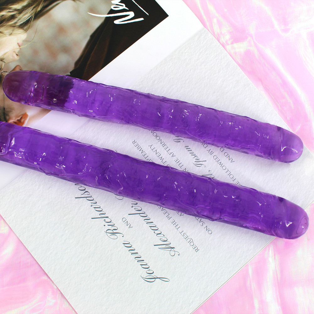 Realistic Doubleended Jelly Dildo For Women Flexible Soft Extra Long Big Penis Sex Toy For Lesbian Play - 7