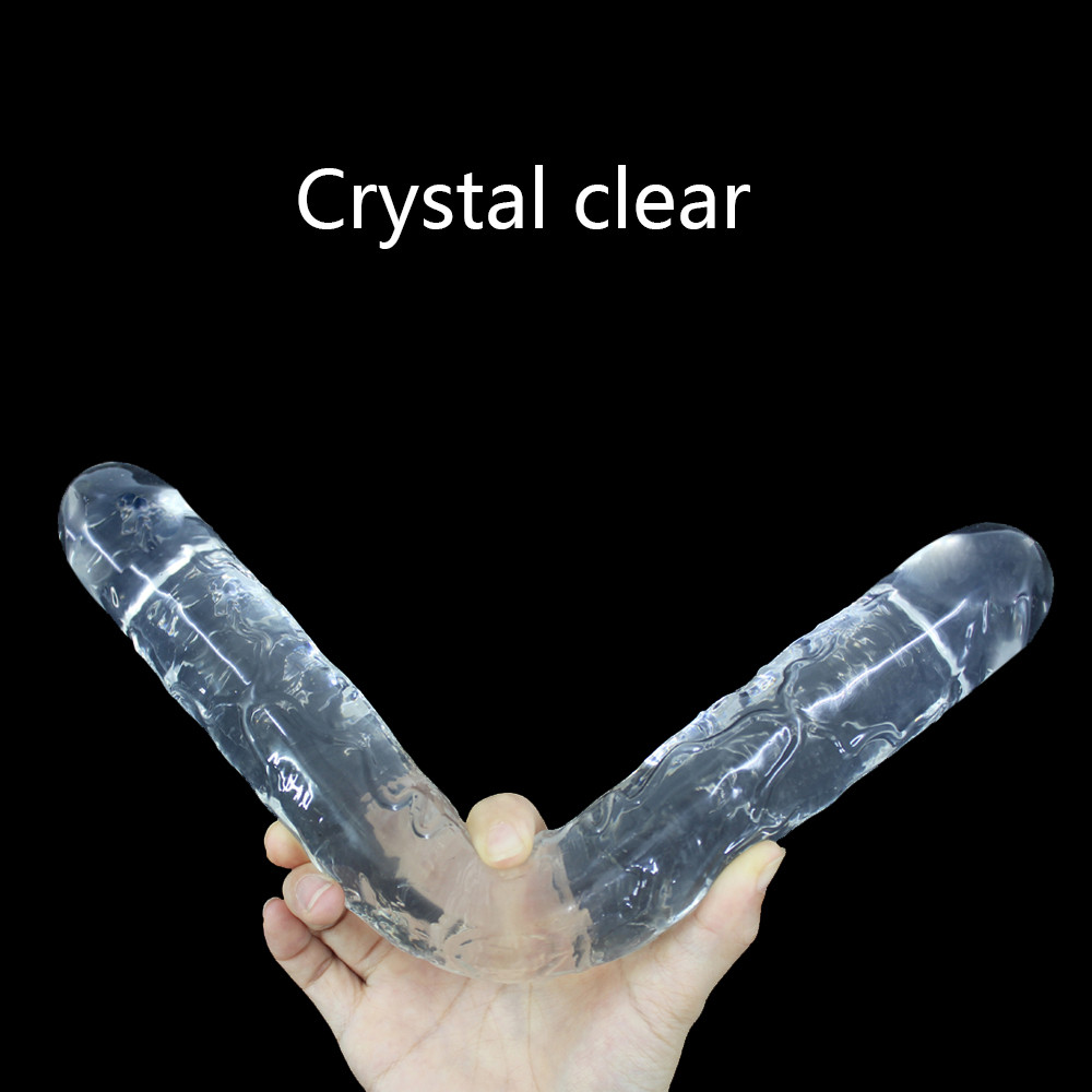 Realistic Doubleended Jelly Dildo For Women Flexible Soft Extra Long Big Penis Sex Toy For Lesbian Play - 1