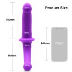 Strapless Strap-on Realistic Silicone Dildo For Anal Vagina Stimulation Double Adult Sex Toy Male Female Lesbian Couple - 3