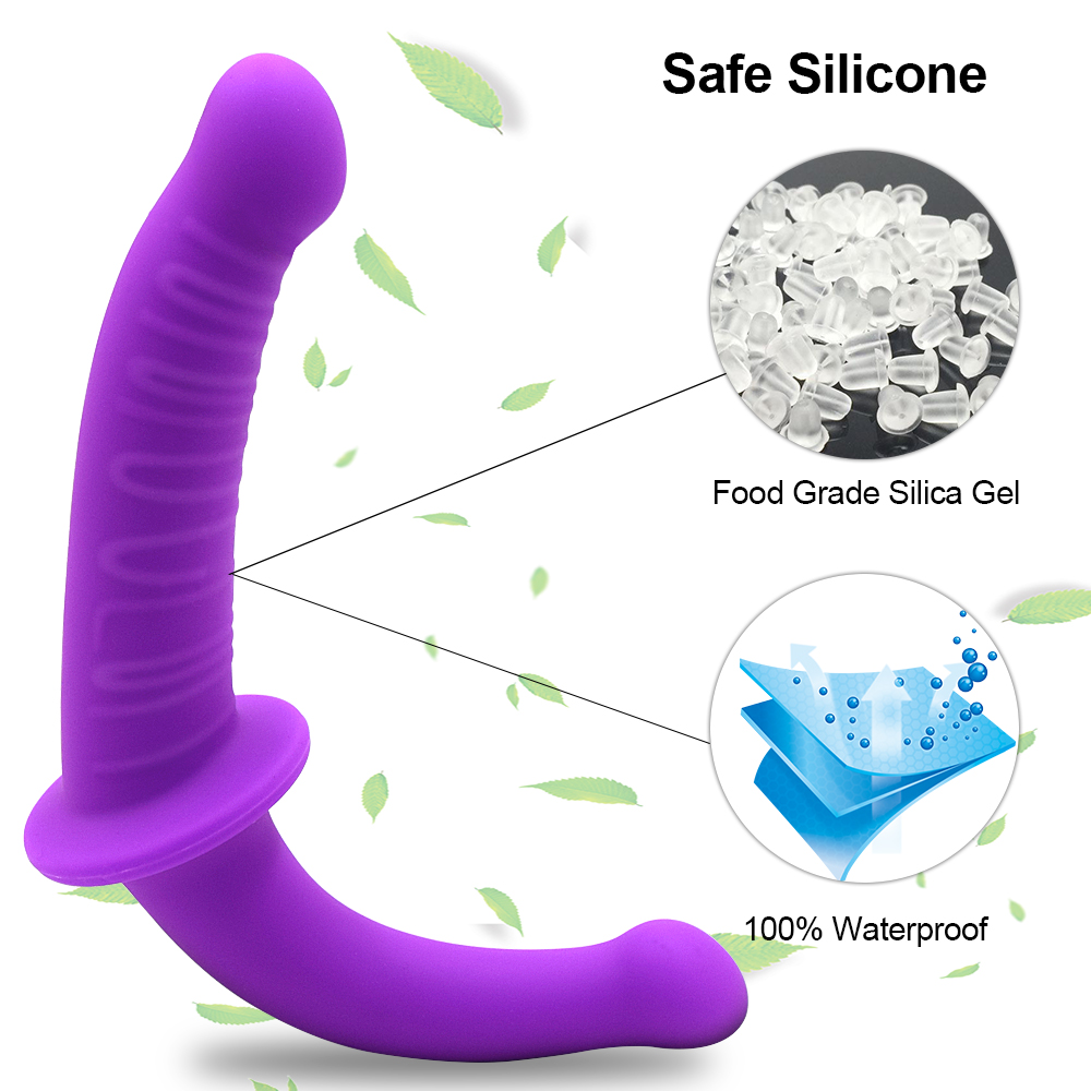 Double Ended Realistic Silicone Strapless Strapon Dildo For Anal Vagina Stimulation Adult Sex Toy Suitable For Male Female Lesbian Couple - 2