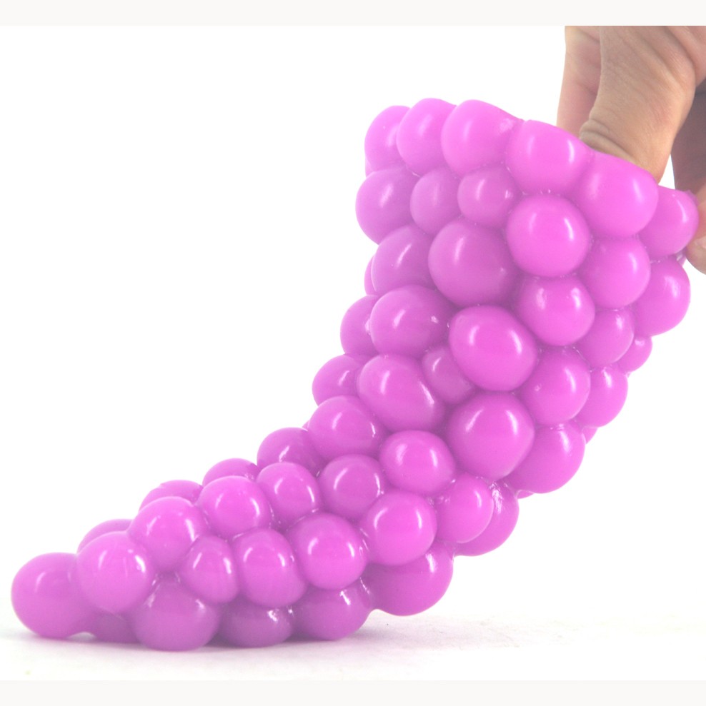 Large Grape Design Anal Plug Dildo Womens Sexual Wellness Toy Anus Massage Stimulator Lesbian Play Accessory - 8