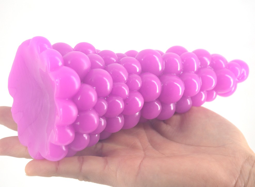 Large Grape Design Anal Plug Dildo Womens Sexual Wellness Toy Anus Massage Stimulator Lesbian Play Accessory - 6