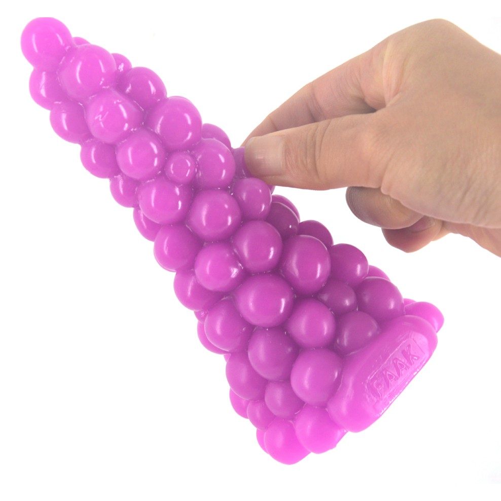 Large Grape Design Anal Plug Dildo Womens Sexual Wellness Toy Anus Massage Stimulator Lesbian Play Accessory - 5