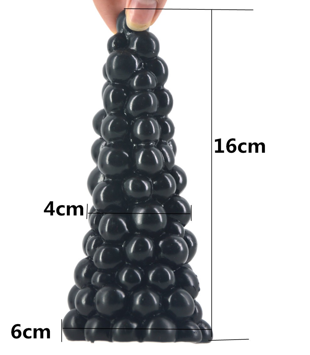 Large Grape Design Anal Plug Dildo Womens Sexual Wellness Toy Anus Massage Stimulator Lesbian Play Accessory - 1