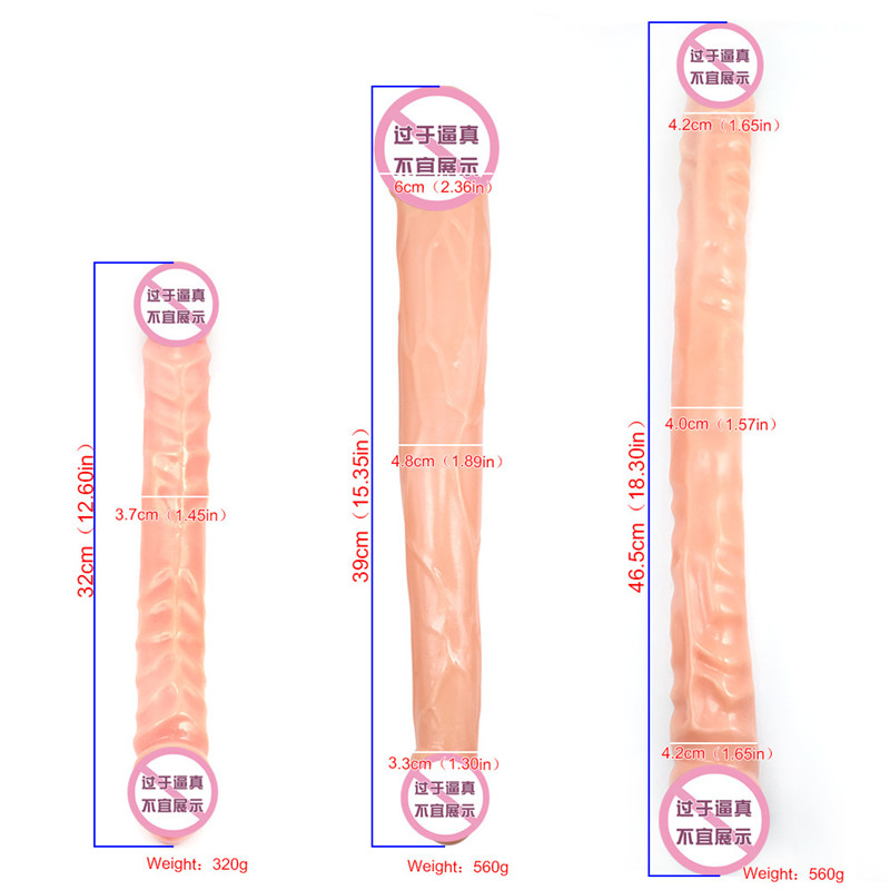 Realistic Doubleended Strapon Dildo For Women Large Size Animal Horse Man Inspired Anal Use Highly Detailed - 1