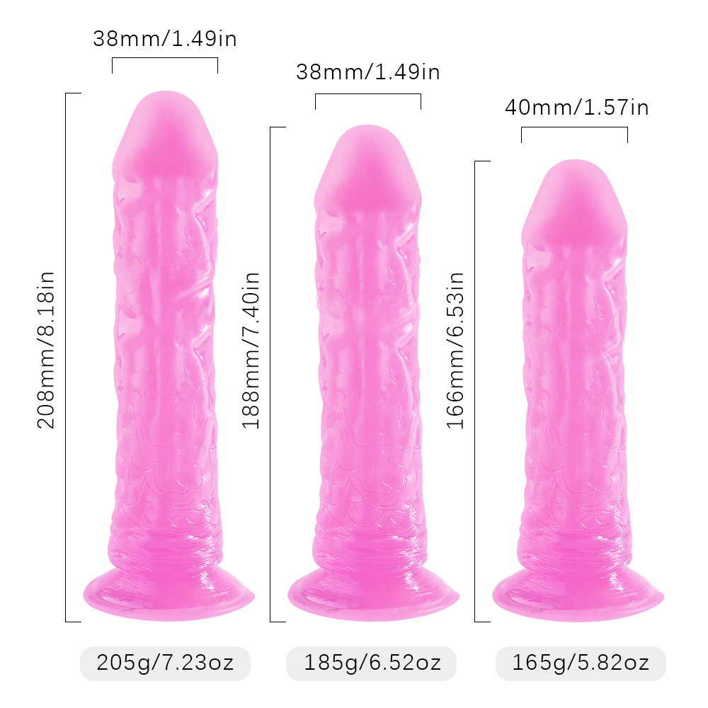 Realistic Silicone Dildo With Suction Cup Gspot Stimulation Adult Erotic Sex Toy Soft Anal Butt Plug For Women - 3