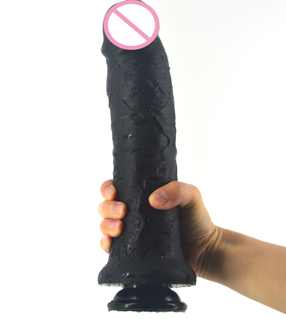 Silicone Realfeel Strapon Dildo With Leather Harness Large Size Suction Cup Base Ideal For Women And Lesbian Play Masturbation Toy - 22