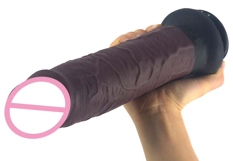 Silicone Realfeel Strapon Dildo With Leather Harness Large Size Suction Cup Base Ideal For Women And Lesbian Play Masturbation Toy - 18