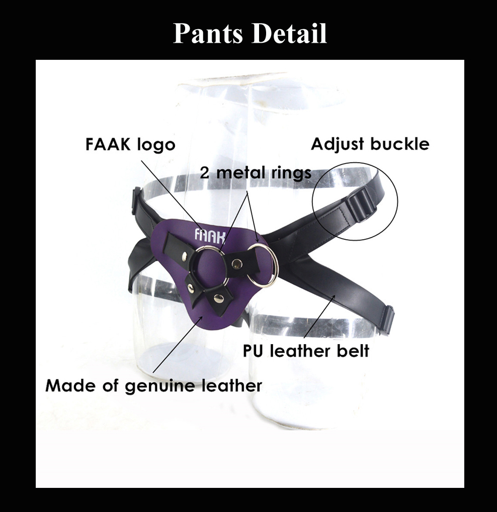 Silicone Realfeel Strapon Dildo With Leather Harness Large Size Suction Cup Base Ideal For Women And Lesbian Play Masturbation Toy - 3