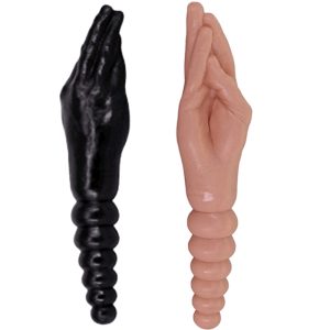 Double Head Dildo Realistic Hand Big Anal Stuffed Butt Plug Adult Sex Toy For Women Men Gay Lesbian Vagina Anus Masturbator