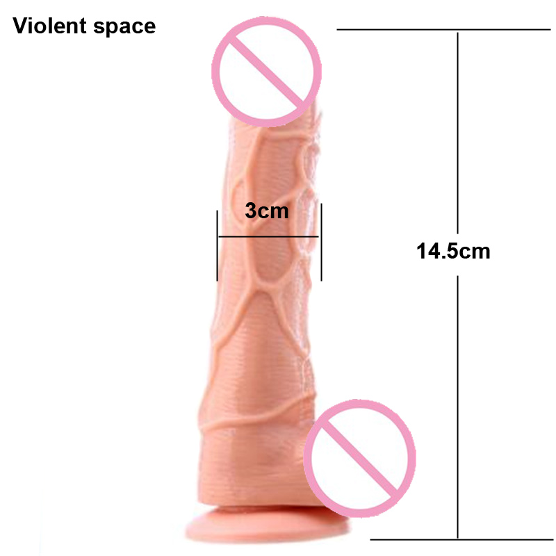 Large Realistic Silicone Dildo With Suction Cup Sex Toy For Women Anal Play Female Pleasure Enhancer - 4