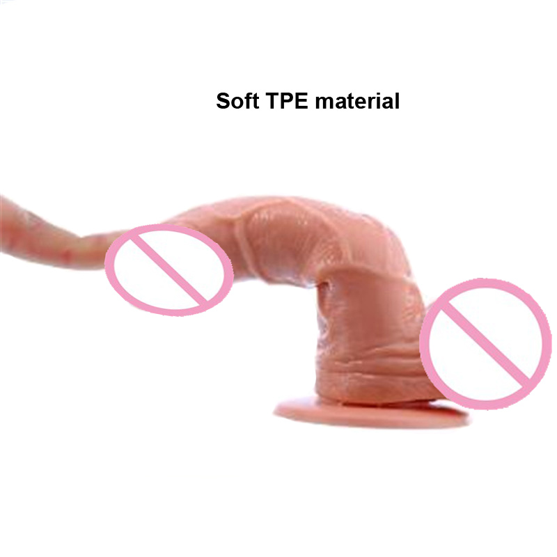 Large Realistic Silicone Dildo With Suction Cup Sex Toy For Women Anal Play Female Pleasure Enhancer - 5