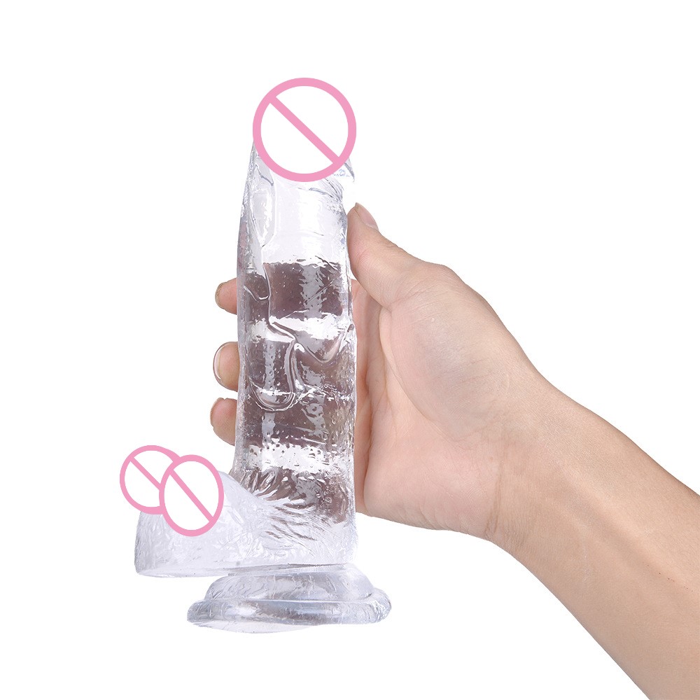 Realistic Jelly Dildo In 3 Sizes With Strong Suction Cup Male Artificial Penis Anal Plug Vagina Masturbator For Adults - 16