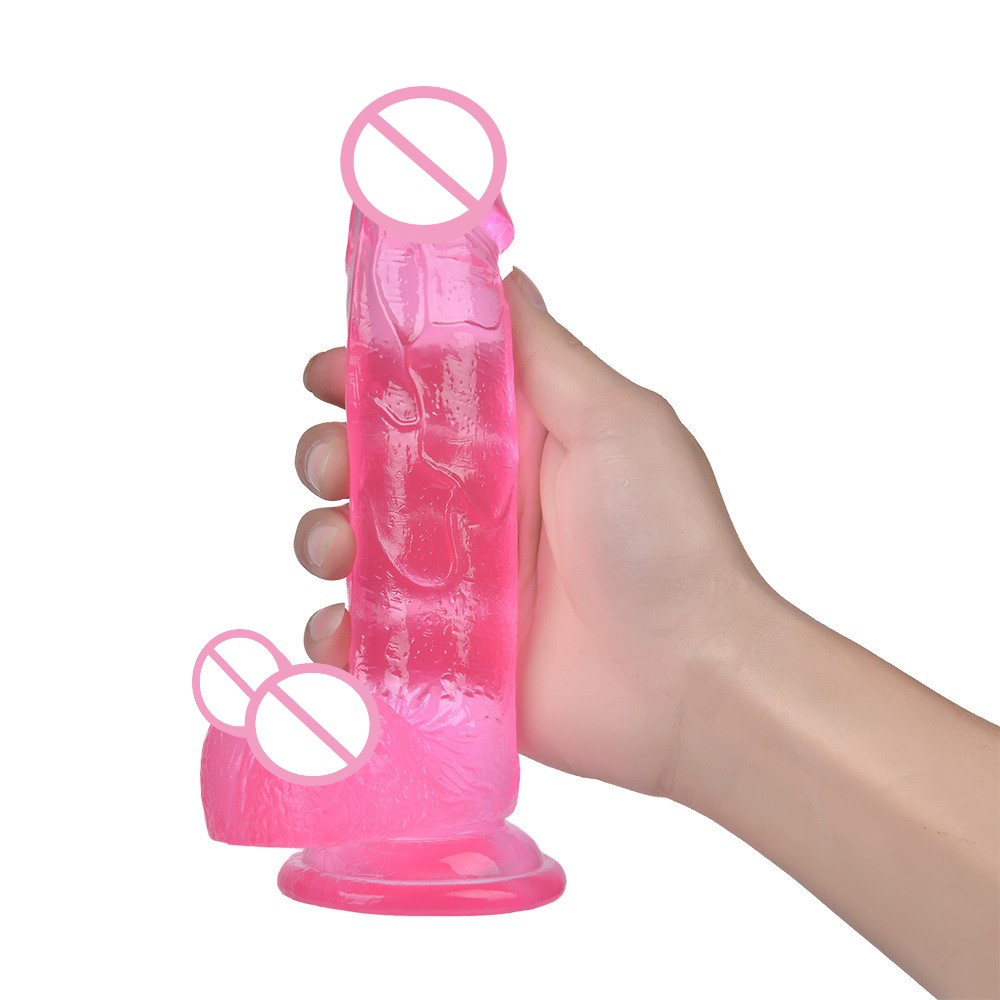 Realistic Jelly Dildo In 3 Sizes With Strong Suction Cup Male Artificial Penis Anal Plug Vagina Masturbator For Adults - 15