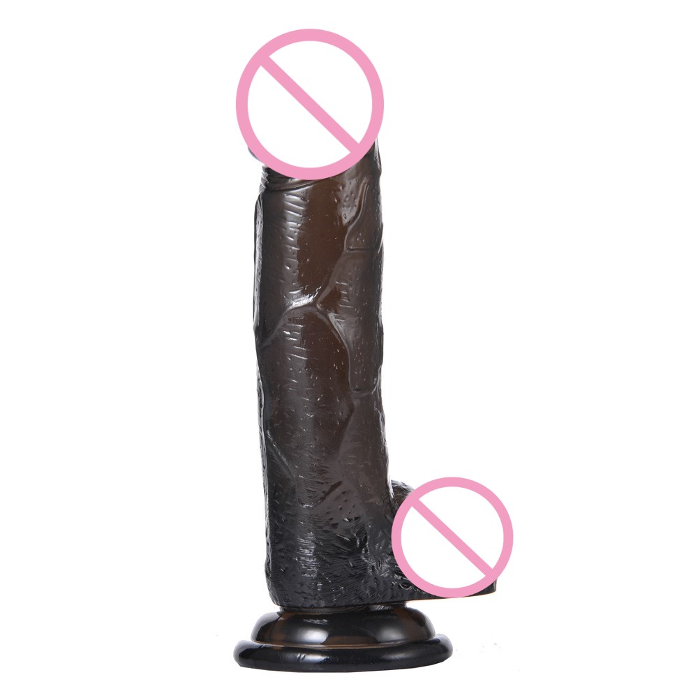 Realistic Jelly Dildo In 3 Sizes With Strong Suction Cup Male Artificial Penis Anal Plug Vagina Masturbator For Adults - 14