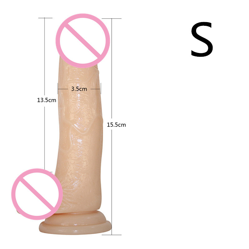 Realistic Jelly Dildo In 3 Sizes With Strong Suction Cup Male Artificial Penis Anal Plug Vagina Masturbator For Adults - 4