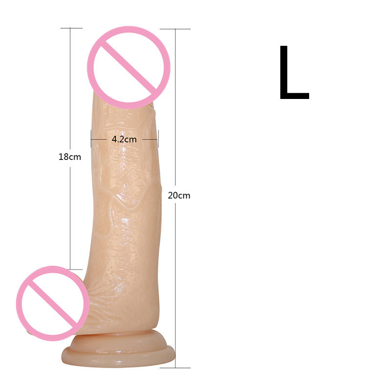 Realistic Jelly Dildo In 3 Sizes With Strong Suction Cup Male Artificial Penis Anal Plug Vagina Masturbator For Adults - 2