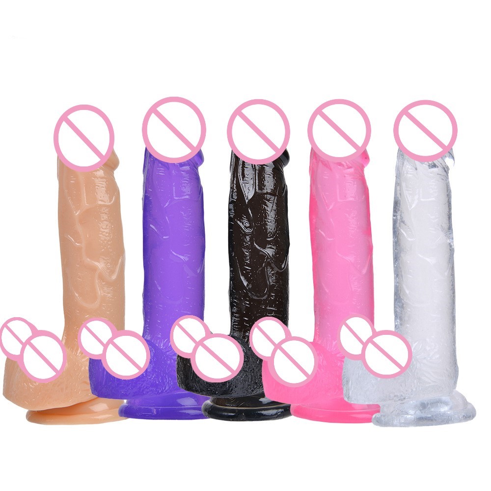 Realistic Jelly Dildo In 3 Sizes With Strong Suction Cup Male Artificial Penis Anal Plug Vagina Masturbator For Adults - 1