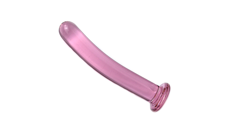 Pink Smooth Glass Anal Dildo Unisex Adult Toy Strapon Gspot Stimulator And Prostate Massager - 9