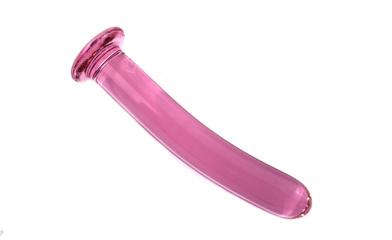 Pink Smooth Glass Anal Dildo Unisex Adult Toy Strapon Gspot Stimulator And Prostate Massager - 6