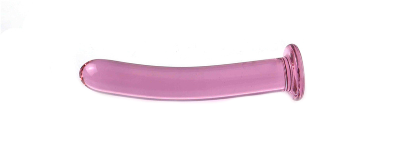 Pink Smooth Glass Anal Dildo Unisex Adult Toy Strapon Gspot Stimulator And Prostate Massager - 4