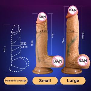 Super Realistic Skin Feeling Big Dildo Soft Silicone Huge Penis With Suction Cup Female Masturbation Sex Toys For Woman - 3