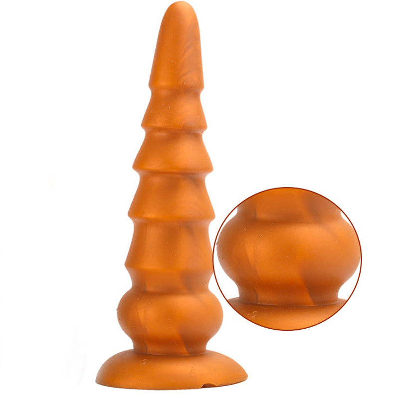 Spiral Anal Dildo Large Nonvibrating Butt Plug Prostate Massager Adult Sexual Wellness Toy Suitable For Men And Women - 16