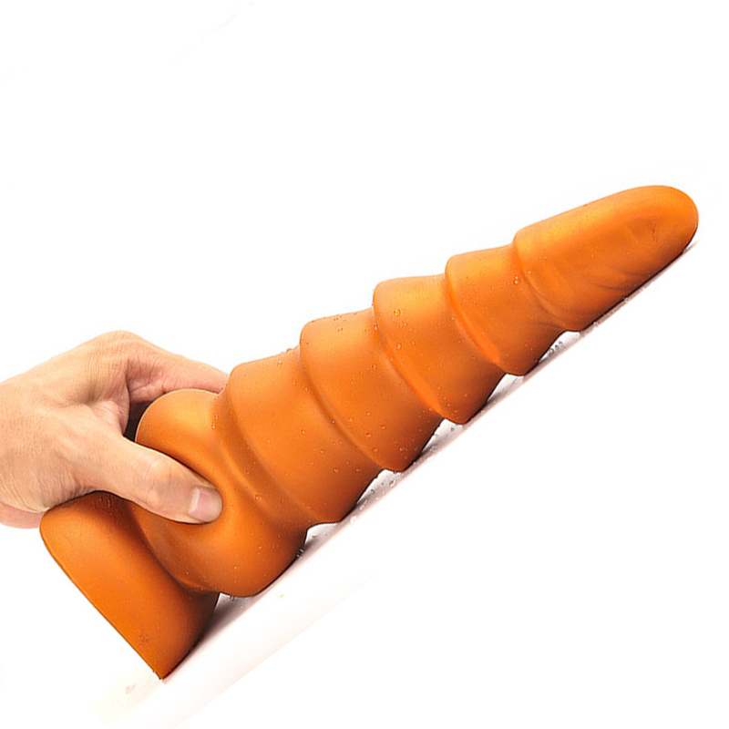 Spiral Anal Dildo Large Nonvibrating Butt Plug Prostate Massager Adult Sexual Wellness Toy Suitable For Men And Women - 13