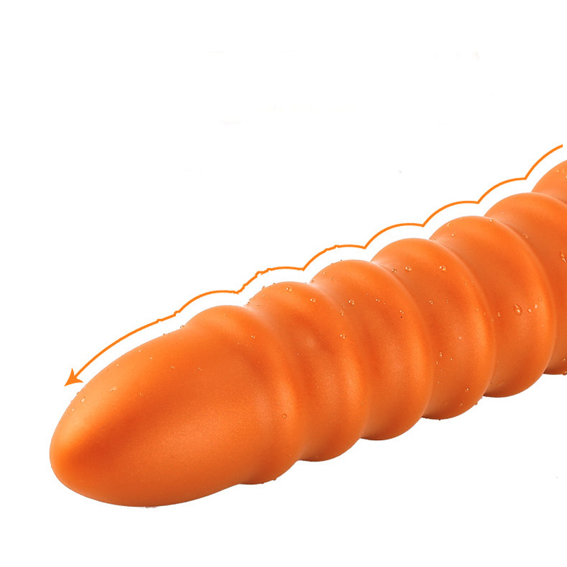 Spiral Anal Dildo Large Nonvibrating Butt Plug Prostate Massager Adult Sexual Wellness Toy Suitable For Men And Women - 9