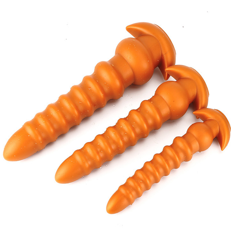Spiral Anal Dildo Large Nonvibrating Butt Plug Prostate Massager Adult Sexual Wellness Toy Suitable For Men And Women - 7