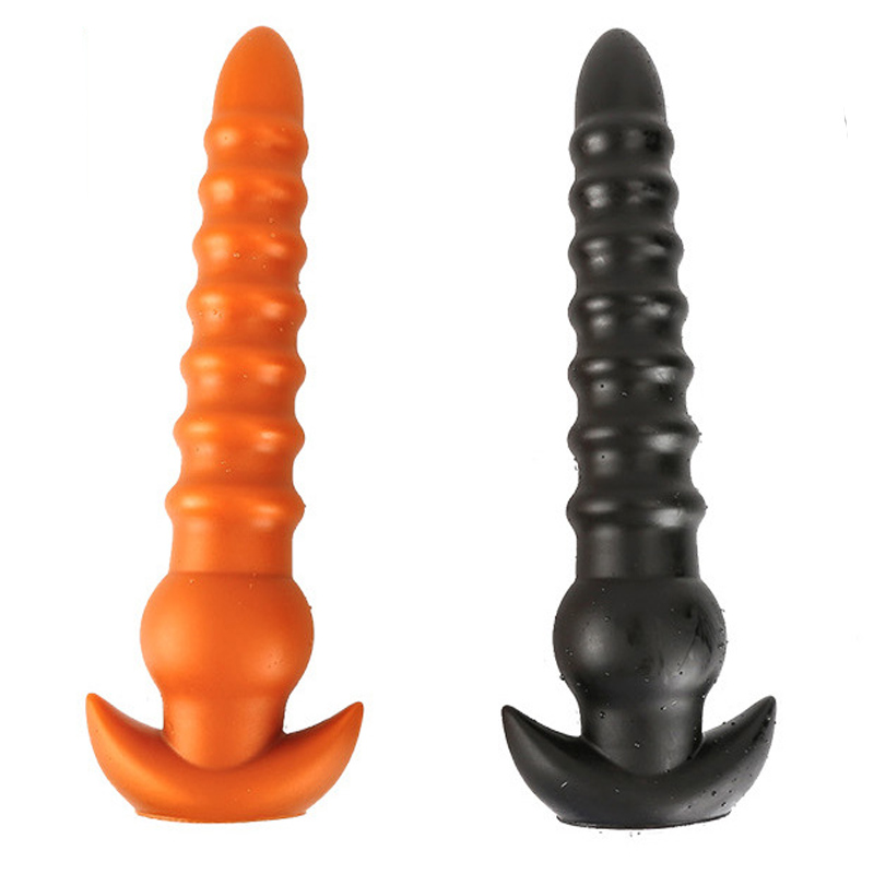 Spiral Anal Dildo Large Nonvibrating Butt Plug Prostate Massager Adult Sexual Wellness Toy Suitable For Men And Women - 1
