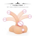 Yotefun Sex Doll Torso Silicone Full Size Male Charming For Women Gay Pleasure Adult Toys 3 7 87x7x3 54 Inches Flesh - 3