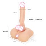 Yotefun Sex Doll Torso Silicone Full Size Male Charming For Women Gay Pleasure Adult Toys 3 7 87x7x3 54 Inches Flesh - 6
