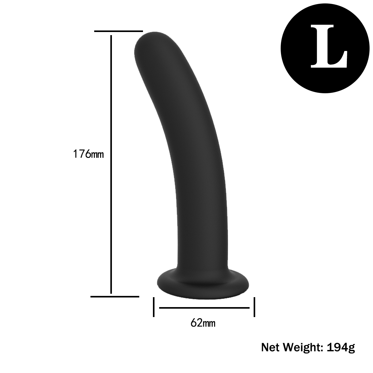 Large Silicone Dildo Prostate Massager Anal Butt Plug For Mens Pleasure - 2