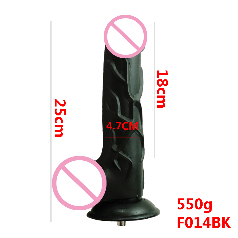 Luxurious Large Black Dildos Compatible Attachments For Vaculock Love Sex Machine Ultimate Pleasure Experience - 9