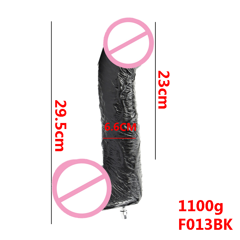 Luxurious Large Black Dildos Compatible Attachments For Vaculock Love Sex Machine Ultimate Pleasure Experience - 8