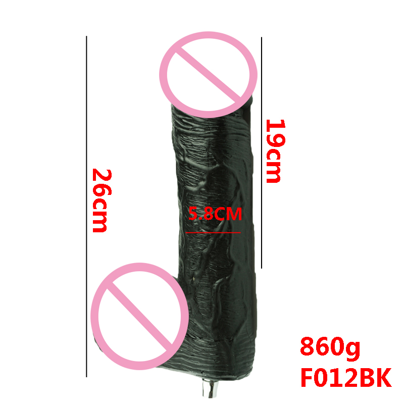 Luxurious Large Black Dildos Compatible Attachments For Vaculock Love Sex Machine Ultimate Pleasure Experience - 7