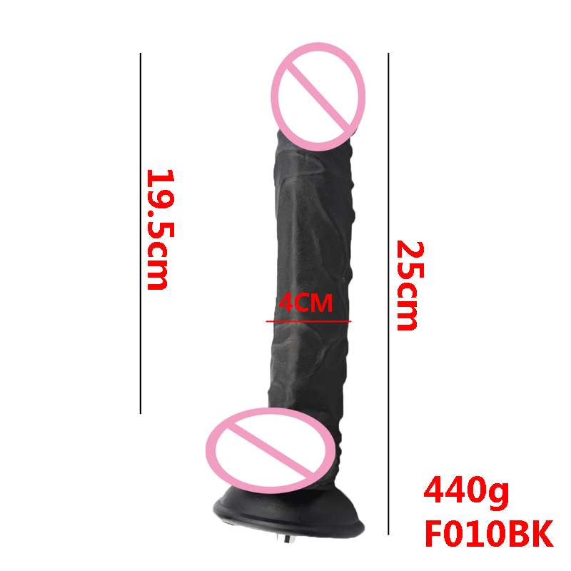 Luxurious Large Black Dildos Compatible Attachments For Vaculock Love Sex Machine Ultimate Pleasure Experience - 6