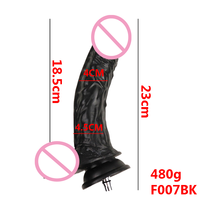 Luxurious Large Black Dildos Compatible Attachments For Vaculock Love Sex Machine Ultimate Pleasure Experience - 4