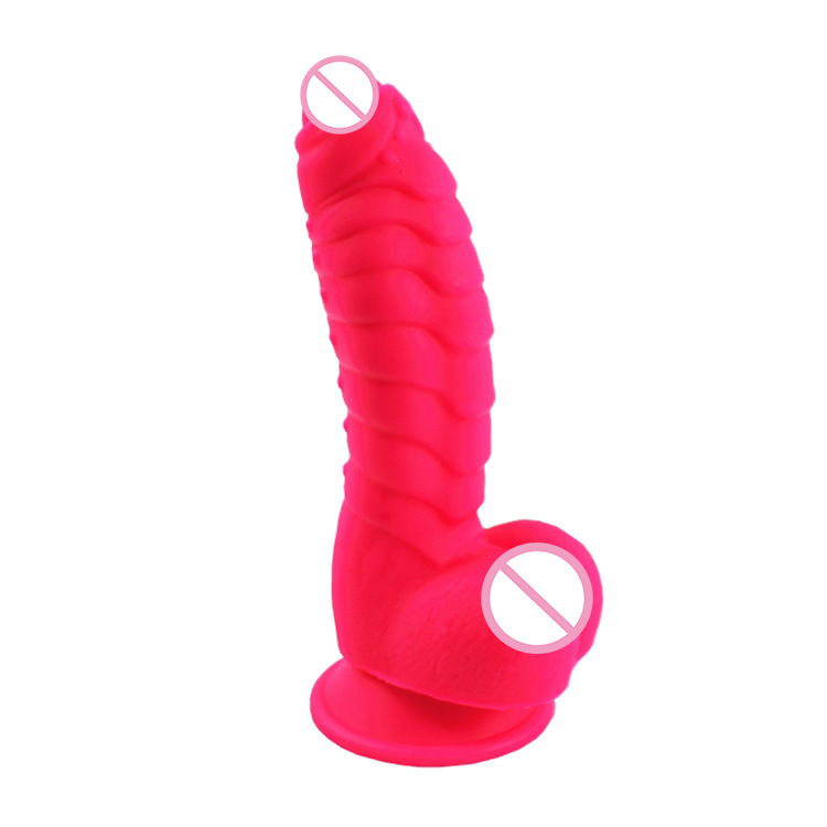 Large Realistic Dinosaur Scales Dildo Colorful Suction Cup Base Nonvibrating Adult Sex Toy For Women - 2