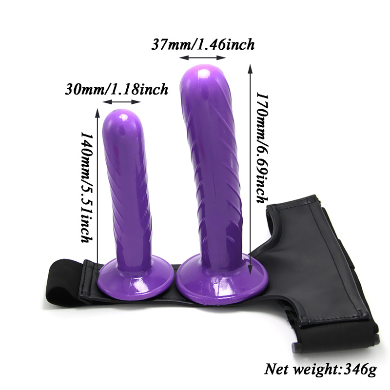 Dualended Dildo Strapon With Adjustable Elastic Harness Belt Adult Novelty Sex Toys For Women And Couples Pleasure Products - 3