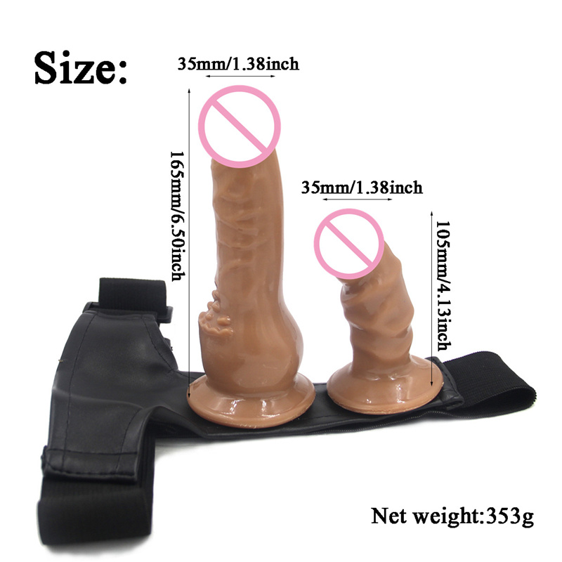 Dualended Dildo Strapon With Adjustable Elastic Harness Belt Adult Novelty Sex Toys For Women And Couples Pleasure Products - 1