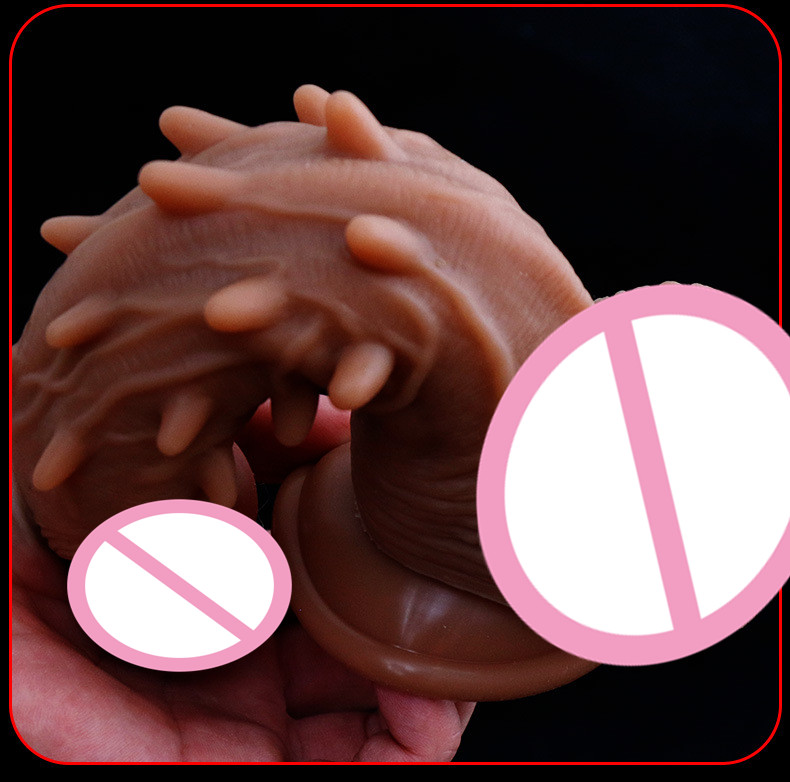 Realistic Silicone Dildo Soft Skinlike Feel Suction Cup Artificial Male Penis Womens Sexual Pleasure Toy - 9