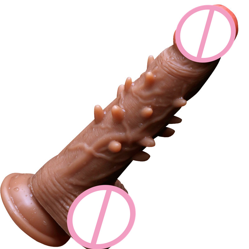 Realistic Silicone Dildo Soft Skinlike Feel Suction Cup Artificial Male Penis Womens Sexual Pleasure Toy - 6