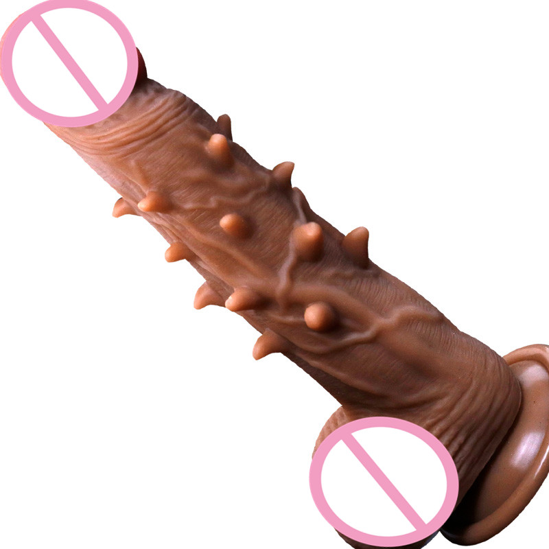 Realistic Silicone Dildo Soft Skinlike Feel Suction Cup Artificial Male Penis Womens Sexual Pleasure Toy - 5