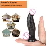 Realistic Dragon Dildo Fish Scale Animal Female Masturbation With Suction Cup Big Dick Artificial Penis Dildos For Women - 4